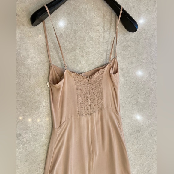 Reformation Ingrid Dress In Champagne Size 4 - Picture 13 of 14